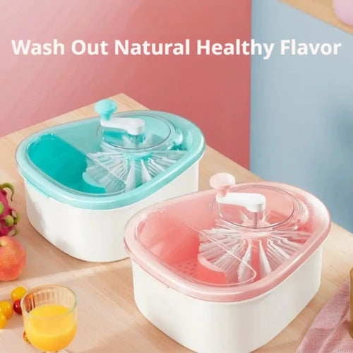 Fruit Washer and Spinner with Brush