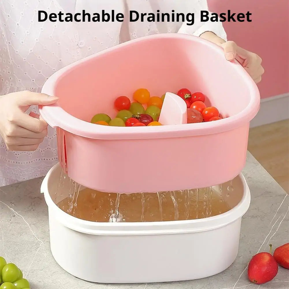 Fruit Washer and Spinner with Brush