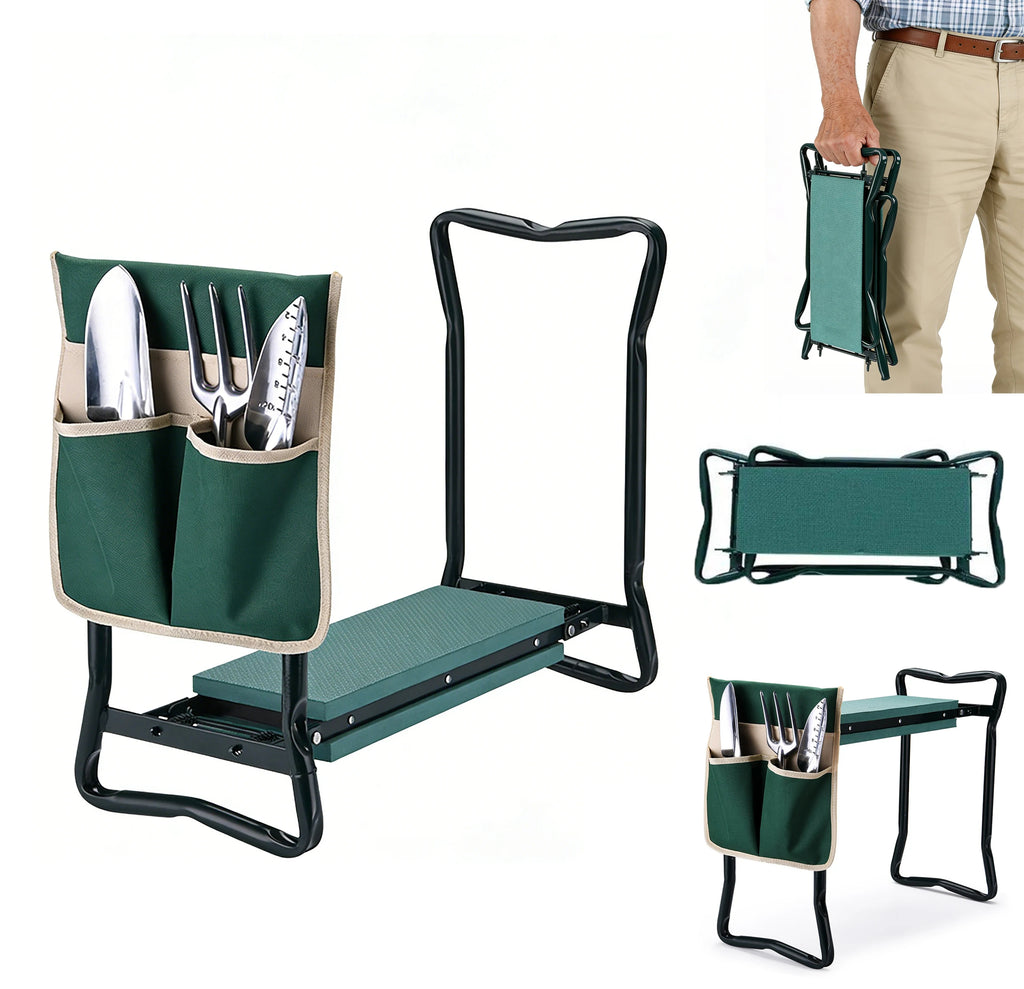 Garden Kneeler and Seat, Upgraded Folding Garden Kneeler and Seat, Upgraded Folding Garden Bench Portable with Foam EVA Kneeling