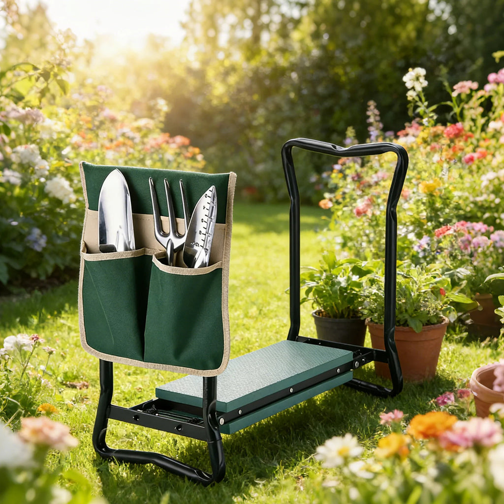 Garden Kneeler and Seat, Upgraded Folding Garden Kneeler and Seat, Upgraded Folding Garden Bench Portable with Foam EVA Kneeling