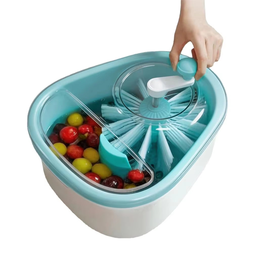 Fruit Washer and Spinner with Brush