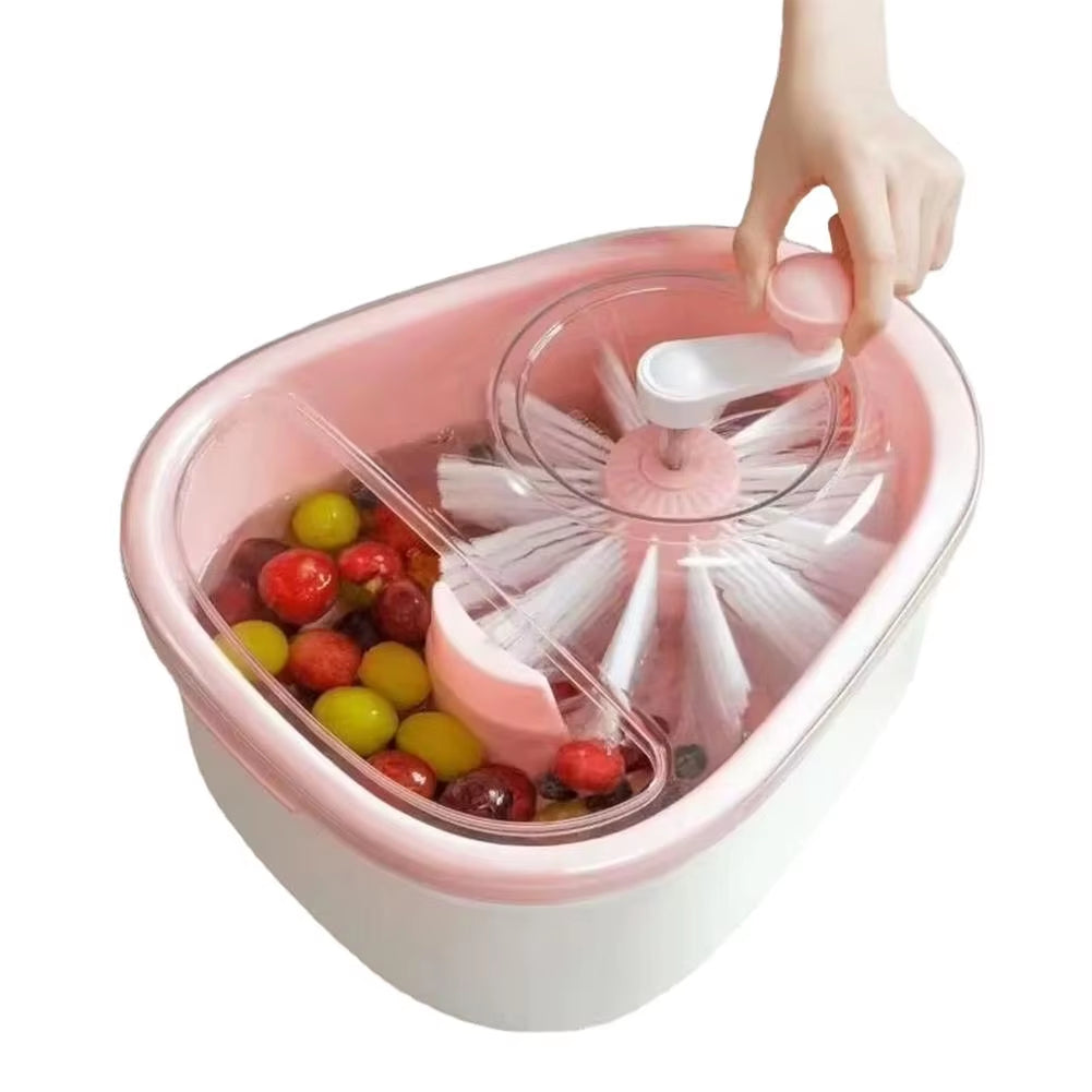 Fruit Washer and Spinner with Brush